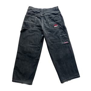 JNCO Baggy Wide Leg Crown Logo Carpenter Pants Y2K